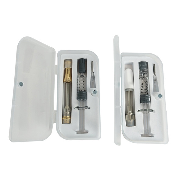 AC1003 Oil Tank Vaping Coil Winding Jig Tool Oil Filling Needle Glass Syringe Lock Luer TH210 510 Thread Vape Pen Carts