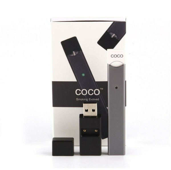 Coco Smoking pen Ultra Portable Empty Pods 4 Pods 220mAh Battery Ultra Portable Vape Pen Starte Kit For JUUL V2 V3 Vapor Pods Cartridge