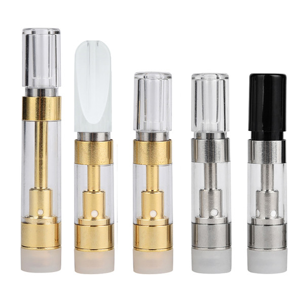 M6T05 Wax Vaporizer Ceramic Coil Wickless Cartridge 510 O Pen Thick Oil Vape Pen Disposable eCig Atomizer .5ml 1ml Tank