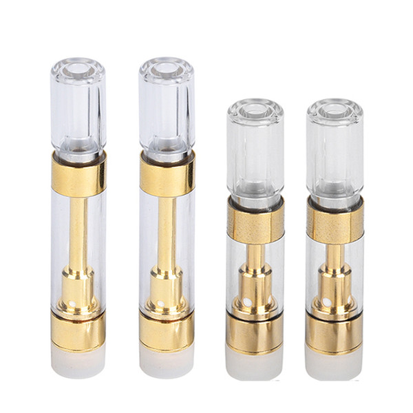 Gold Vape Atomizer M6T Vape Cartridge 510 Thread CO2 Vaporizers Ceramic Coil Thick Oil Vapor Pen Ceramic Coil Smoking tube TH205