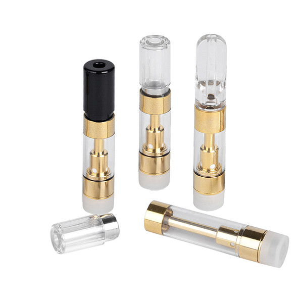 Gold Color atomizer o pen battery vaporizer co2 Thick oil ceramic cartridge vape pen 510 thread M6T G5 TH105 wickless tank DHL