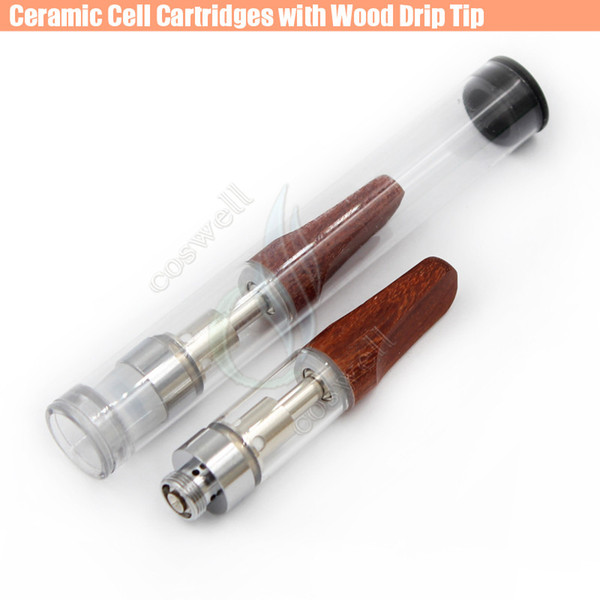 Ceramic Cell Cartridges Wood Drip Tips Rod Coils Pyrex Glass Tank CE3 BUD Touch Vape Thick Oil Vaporizer Atomizers O Pen vapor mini e cigs