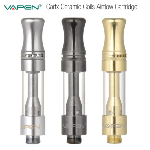 Original VAPEN Cartx Tank Ceramic Coils Cartridges Top Airflow No Leaking Pyrex Glass CE3 BUD Touch Thick Oil Vaporizer Atomizers Vapor Vape