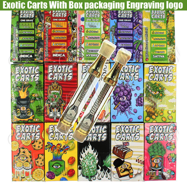 New Engraving Exotic Carts Mario Vape Cartridges Box Packaging All Flavors 1.0ml Holograms Gold 510 Thick Oil AC1003 Ceramic Coils Atomizers