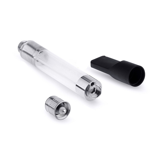 Plastic Mouthpiece 510 Thread Oil Hole Ceramic Coils Thick Oil Vaporizer Pen Cartridges Atomizer Bud Vape Tank