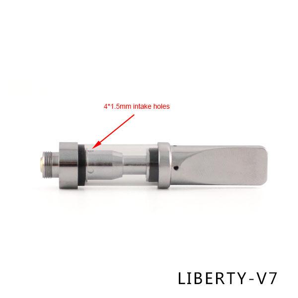 Electronic Cigarette co2 oil atomizer Liberty V1 V9 Pyrex glass vape tank Atomizer 510 oil cartridge vaporizer