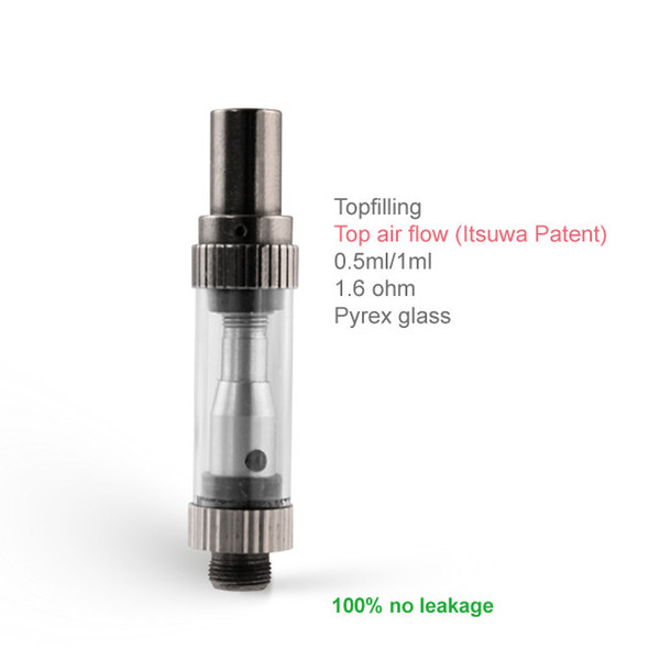 High quality liberty v1 dual coil glass vaporizer cartridge 510 oil atomizer bud vape tanks 1ml O pen thick oil cartridge