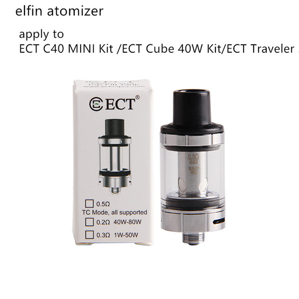 100% Original ECT Replacement atomizer for electronic cigarette C40 MINI/Cube 40W/Traveler 50W /Traveler C50 Box Mod vape pen