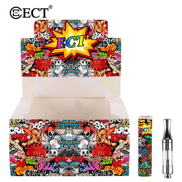 100% Original ECT Kenjoy B1 510 Ceramic Cartridges Pyrex Glass Thick Oil Vape Cartridges 0.5ml Empty Vape Pen Cartridges Atomizer Ecig