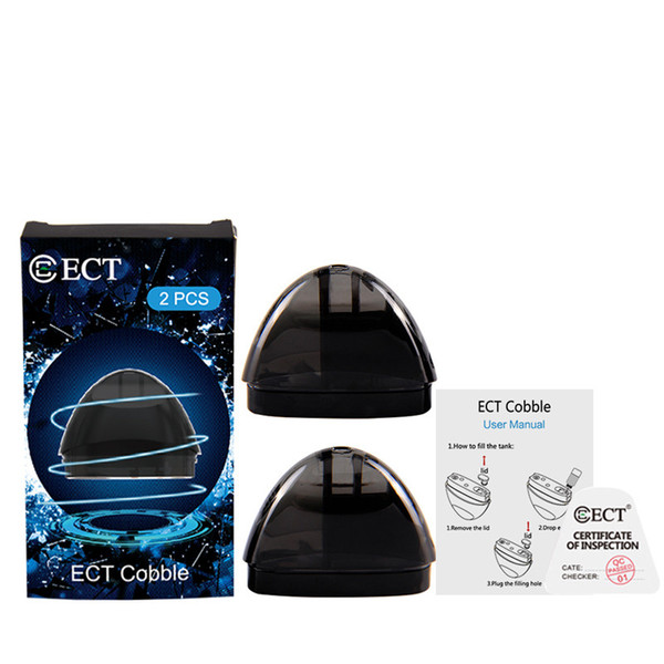 ect cobble vape pen empty Pod 2pcs pack for portable vaporizer starter kit vapor pod cartridge vaporizer