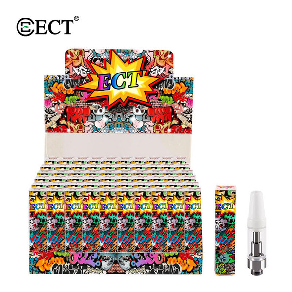 100% Original ECT kenjoy B2 glass vape cartridges ceramic coil 510 thread vaporizer cartridge fit Preheat battery vape pen e cigarette