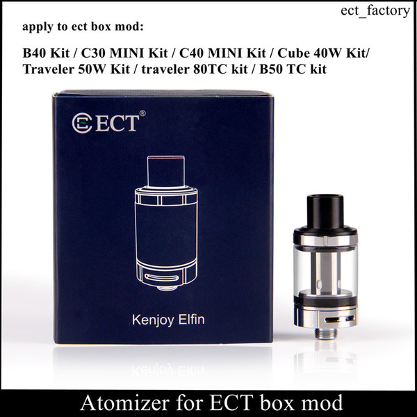 100% Original Replacement atomizer for ECT electronic cigarette B40/C30 mini/C40 MINI/Cube 40W/Traveler 50W/80W /B50TC Box Mod vape pen