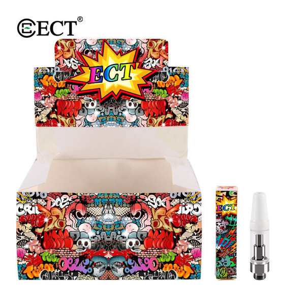 original ECT Kenjoy B2 0.5ml vape cartridge e cigarette ceramic coil vaporizer with display box for thick oil factory wholesale