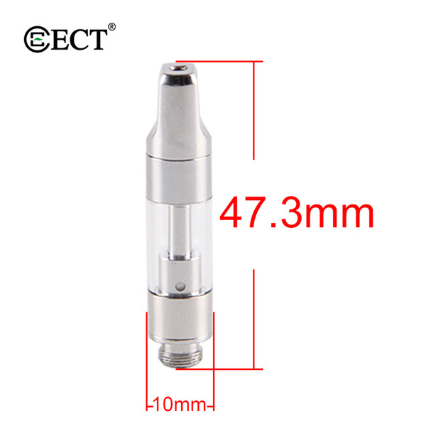 ECT original Vape cartridges B1S 0.5ml ceramic coil refillable e cigarette vaporizer for thick oil airflow adjustable factory wholesale