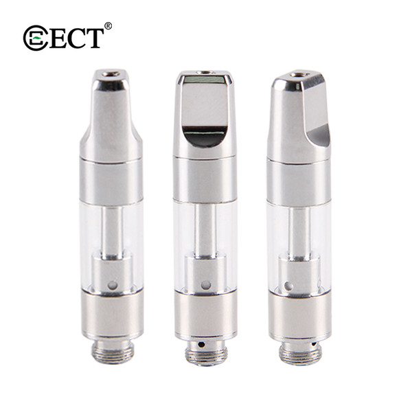 ECT B1S 0.5ml ceramic coil refillable vape cartridges for thick oil vaporizer glass 510 thread vapor tank factory wholesale