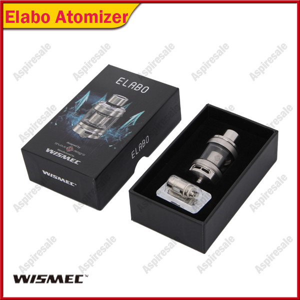 New WISMEC Elabo Tank 4.6ml/4.9ml Capacity Top Fill w/ Triple 0.2ohm Head Atomizer 510 thread elabo tank