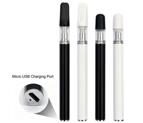 Thick Oil Vapor Pen Kit Ceramic Coil BUD 350mAh Rechargeable Battery 0.5ml 0.3ml Cartridge Glass Tank 20pcs