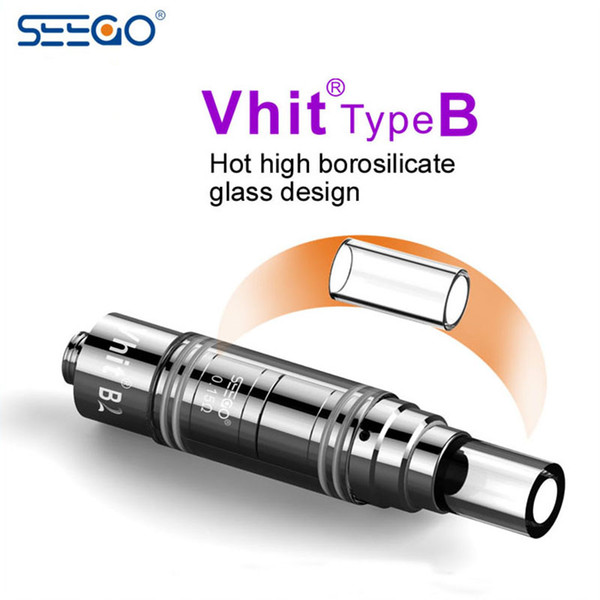 Seego Vhit Series Type-B C Reload II Atomizer Wax Dry Herb Vaporizer Seego Atomizer with Glass Tank Atomizer SEEGO Clearomizer 510 Thread