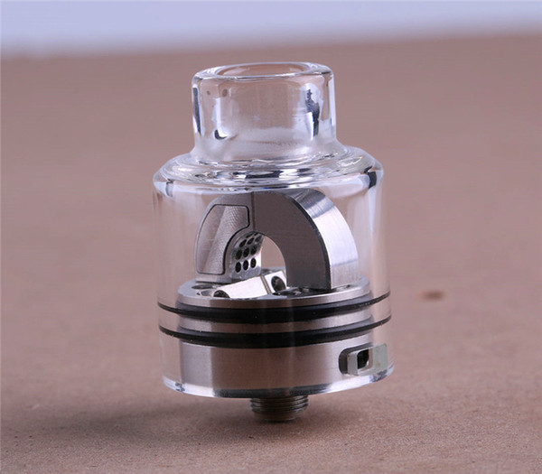 Hugsvape Ring Lord RDA Atomizer Tornado Style Airflow System with Pyrex Glass Cap Single Coil Build Deck Fit 510 Mods 100% E-Cigarettes