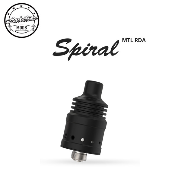 Genuine Ambition Mods Spiral MTL RDA 18mm Ecig tank atmizer DHL free