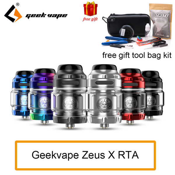 Electronic cigarette atomizer Geekvape Zeus X RTA 4.5ml tank capacity with 810 Delrin drip tip tank rta vs zeus dual/ AMMIT MTL