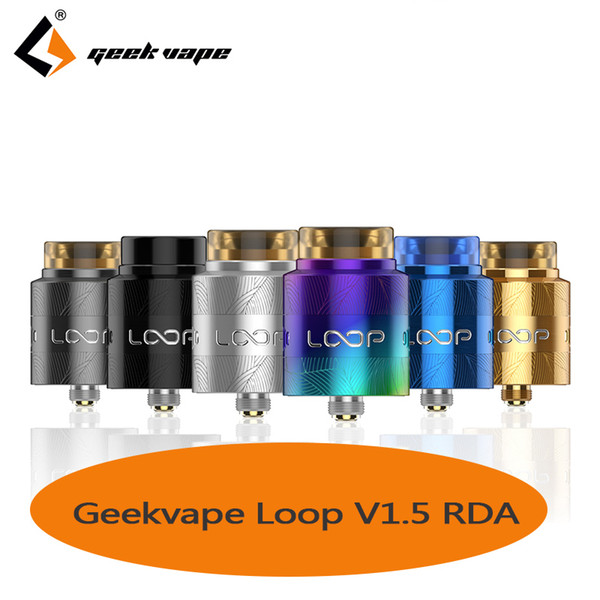 Geekvape Loop V1.5 RDA 24mm with Unique Laser tattoo W-shaped build deck Vape e cigs Loop RDA Atomizer for 510 box mod