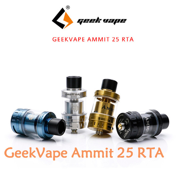 GeekVape Ammit 25 RTA Upgrade Ammit Dual Coil RTA Tank Huge Vape Cigarette Atomizer PK MESH PRO E Cig Vaporizer Cigarette 100% Original