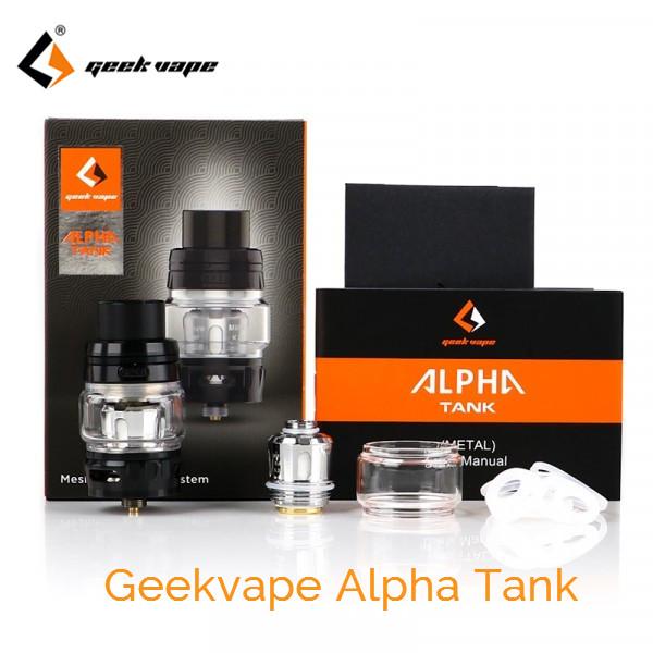 Original Geekvape Alpha Sub Ohm Tank top filling mellow mesh coils atomizer fit aegis legend mod vs tfv12 prince tank