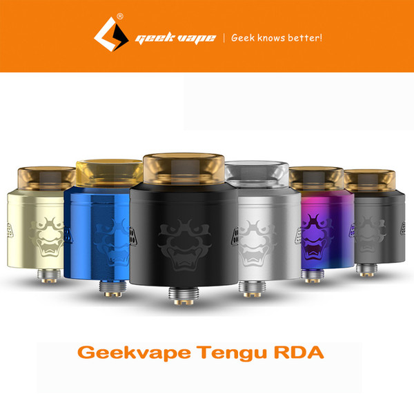 Original Geekvape Tengu RDA Atomizer E-Cigs Vape tank With PMMA drip dip fit aegis solo Box mod vs Baron RDA/DROP RDA atomizer