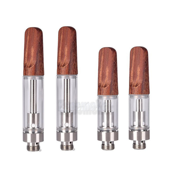 Ceramic Core 510 Wood Drip Tip Atomizer Vaporizer Rod Coils Pyrex Glass Tank CE3 BUD Touch Thick Oil Vaporizers cartridges O Pen Vapors