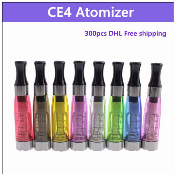 CE4 electronic cigarette atomizer 1.6ml - ecig vaporizer clearomizer 510 thread for battery vision spinner EVOD ego twist x6 x9