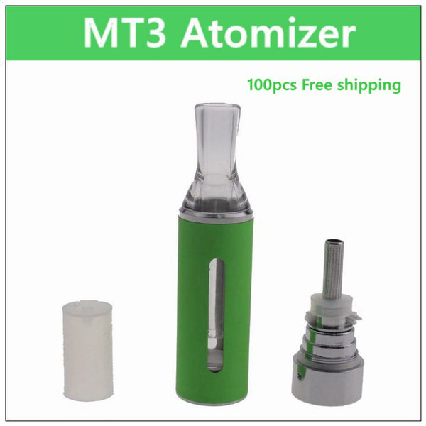 MT3 ecig atomizer - DHL 100PCs. 2.4ml coil replaceable electronic cigarette atomizer rebuildable coil clearomizer tank for ego battery