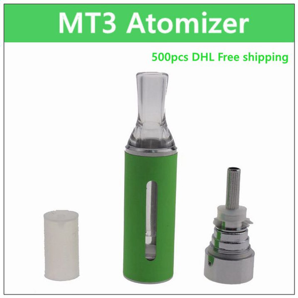 MT3 ecig atomizer - DHL 2.4ml coil replaceable electronic cigarette atomizer rebuildable coil clearomizer tank for ego battery EVOD MT3 Kit