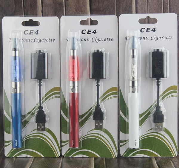 eGo CE4 Blister Kits eGo-T Battery 650mah 900mah 1100mah Electronic Cigarette E Cigarette E Cig Kits CE4 Clearomizer Various Colors