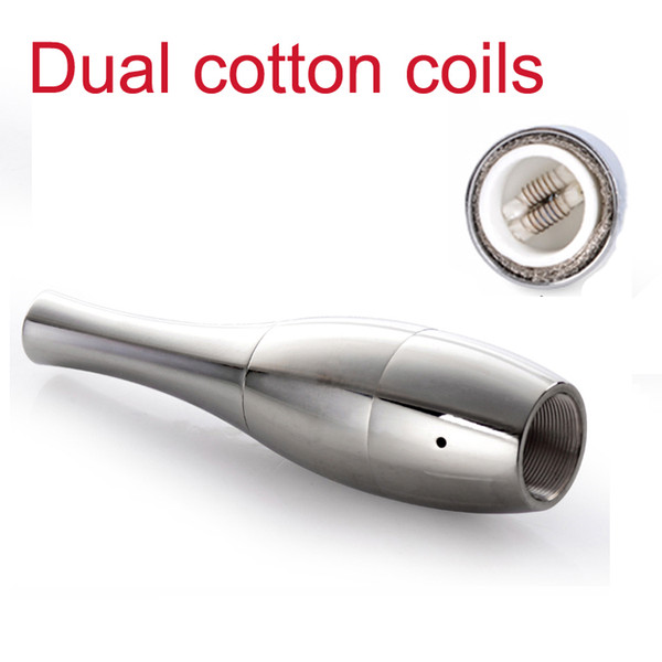 Bowling Atomizer rebuildable Vase cannon heat insulation tank Dual cotton coils Vape Herbal vapor wax Dry Herb vaporizer pen