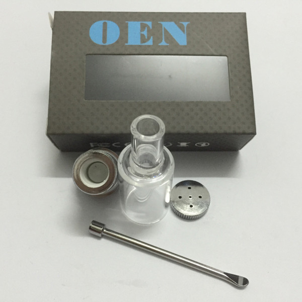 OEN ceramic donut atomizer Dry Herb wax concentrate no coil no wick ceramic disc heating element vaporizer tank ego one sub ohm tank