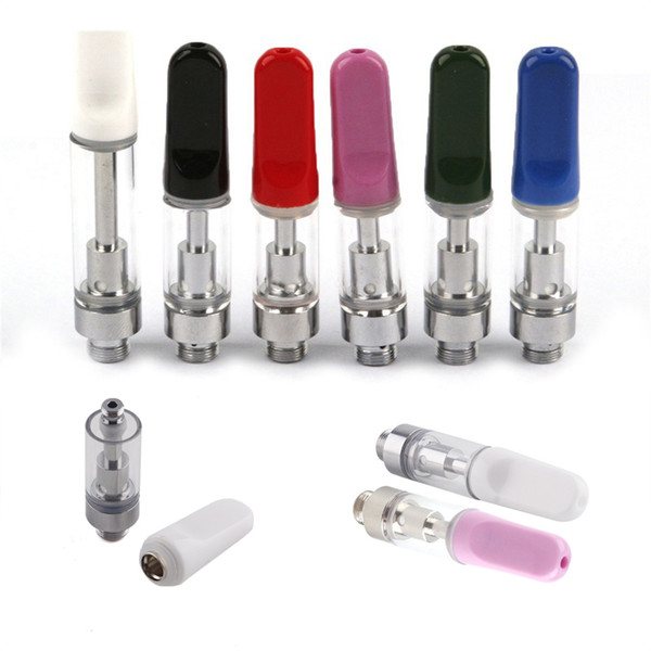 Ceramic Coil Vape Cartridges Vaporizer Pen Cartridges 0.5ML 1.0ML Vape Pen TH205 Drip Tip 510 Cartridge Vape Tanks Dab Pen Atomizer