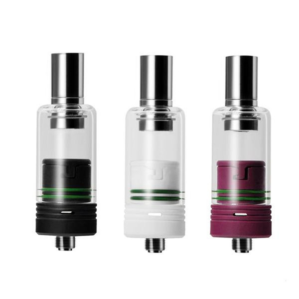 Mr Bald T 2 in1 Wax Dry Herb Ceramic Coil Atomizer Newest Touch Point Ceramic Pyrex Tank Backing Vaporizer Compatible With Dry Herb
