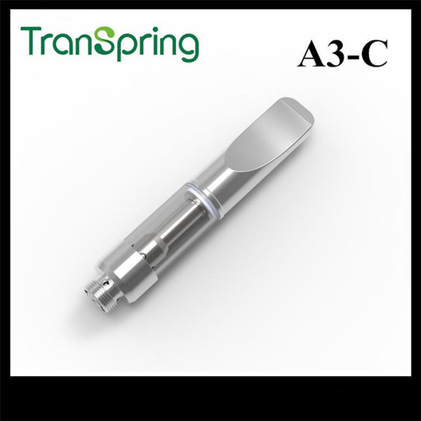 2019 new product Original Transpring A3-C Atomizer Ceramic Coil 510 thread 0.5ml Thick Vaporizer Cartridge DHL free shipping