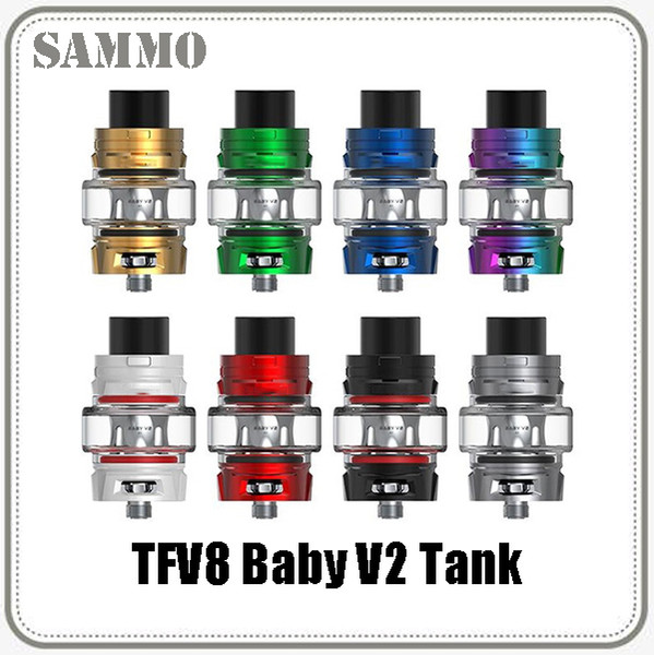 TFV8 Baby V2 Sub Ohm Tank 5ml Atomizer with Baby V2 A1 A2 Coils Head 510 Thread Bulb Glass 0266255-1