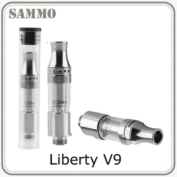 Liberty V9 Top Airflow Adjustable vape Cartridges Thick Oil Ceramic Coil vs th205 MT6 G2 G5 tank 0266179 0266179-1