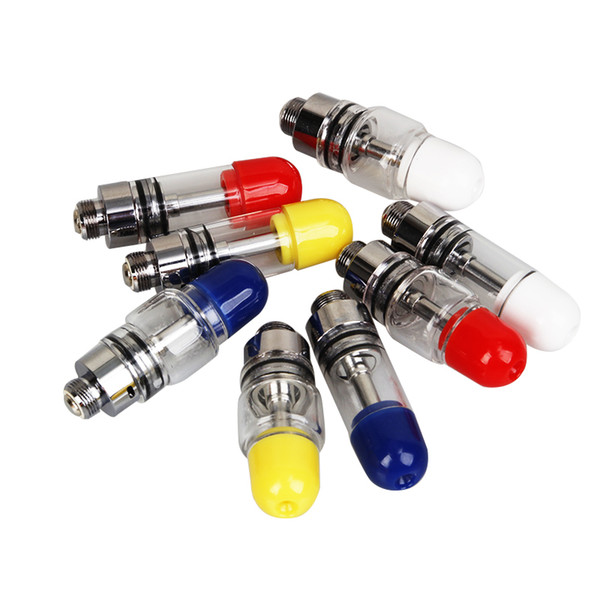 New Fatboy Thick Oil Vape Tank 0.5ml/1.0ml Ceramic Coil 510 Tank First Bulb Glass Vape Cartridge