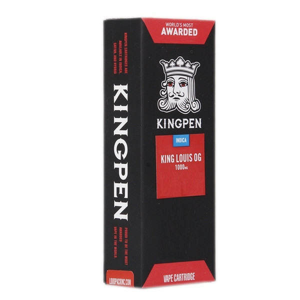 New Red Gift Box Kingpen 710 Cartridges 0.5ml 1.0ml Glass Tank Ceramic Coil Vape Thick Oil Atomizer 14 Flavors Vaporizers