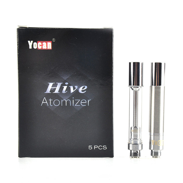 Original Yocan Hive Atomizer Wax Vaporizer Thick Oil Cartridges Glass Tank 2 in 1 Clearomizer For Hive Kits Authentic