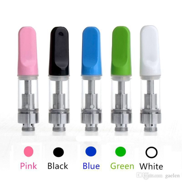 Vape Cartridges Ceramic Coil Atomizers Empty Vape Pen Cartridge 510 Thread Glass Tanks 0.5ml 1ml Thick Oil Carts Vaporizer E cigarettes Vape