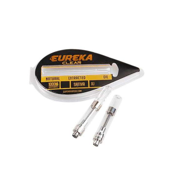 18 Flavor for option Eureka Clear Vape Cartridge 1.0ml Ceramic Coil Press In Screw In Tip Thick Oil Vapor Tank