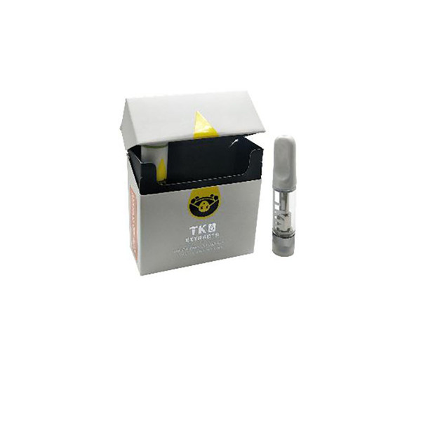 TKO Extracts Cartridges 1.0ml Ceramic Coil TKO Carts Thick Oil Cartridge Vape Tank With 20 Flavor Box For Preheat Battery