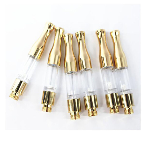 G2 Atomizer Vape Oil Cartridges Metal Drip Tip Round Mouthpiece PC Tank Wax Atomizers Vaporizer Wick Coil for 510 Thread Battery