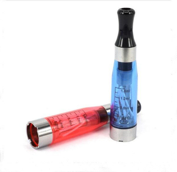 CE4 Atomizer for eGo Battery Electronic Cigarette 1.6ml Tank eGo Thread 7 Colors Vape Tanks E Cigarettes Clearomizer DHL Free