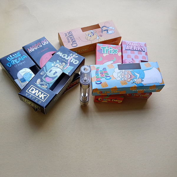 Dank Vapes M6T Vape Cartridges Pack 510 Ceramic Cartridge Vaporizer Pen 1ml Vape Tank Press on Tips Thick Oil Atomizer